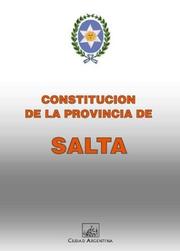 Cover of: Constitución de la provincia de Salta.