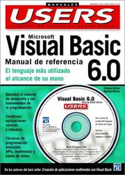 Cover of: MS Visual Basic 6.0 ¿ Manual de Referencia en Espanol / Spanish con CD-ROM