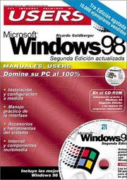 Cover of: MS Windows 98 Segunda Edicion Manual del Usuario con CD-ROM: Manuales Users, en Espanol / Spanish (PC Users; La Computacion Que Entienden Todos)