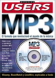 Cover of: MP3 Manual de Referencia con CD-ROM: Manuales Users, en Espanol / Spanish (Manuales Users; Tu Puerta de Acceso Al Mundo Digital)