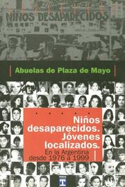 Cover of: Ninos Desaparecidos Jovenes Localizados: En la Argentina de 1976 A 1999.