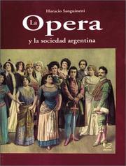 Cover of: Opera y La Sociedad Argentina, La