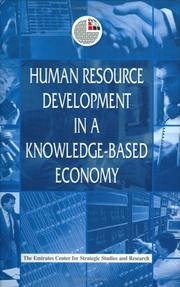 Cover of: Human Resource Development in a Knowledge-Based Economy (Emirates Center for Strategic Studies and Research)