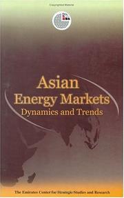 Cover of: Asian Energy Markets | Emirates Center for Strategic Studies and Research