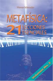 Cover of: Metafísica: 21 Lecciones Esenciales - Volumen 2: Lecciones 8-14