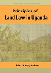 Cover of: Principles of land law in Uganda