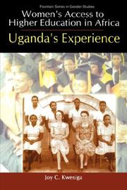 Cover of: Women's access to higher education in Africa: Uganda's experience