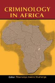 Cover of: Criminology in Africa