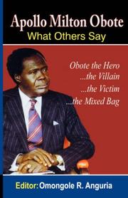 Cover of: Apollo Milton Obote. What Others Say