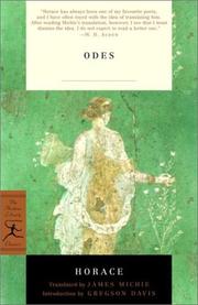 Cover of: Odes by Horace