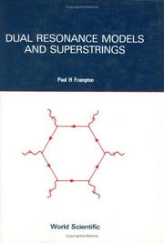 Cover of: Dual resonance models and superstrings