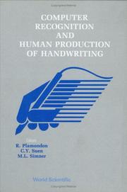 Cover of: Computer recognition and human production of handwriting