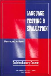 Cover of: Language Testing and Evaluation: An Introductory Course