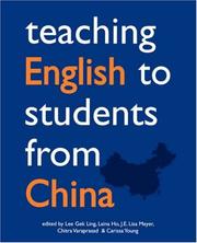 Cover of: Teaching English to students from China