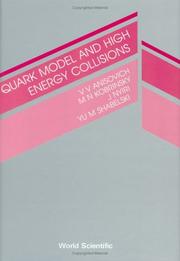 Cover of: Quark model and high energy collisions by V.V. Anisovich ... [et al.].