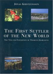 Cover of: The First Settler of the New World by Jonas Kristjansson