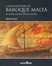 Cover of: A Description of Baroque Malta by Albert Rochefort (1663)
