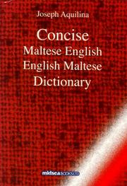 Cover of: Concise Maltese-English-Maltese Dictionary