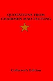 Cover of: Quotations Friom Chairman Mao Tsetung