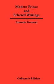 Cover of: The Modern Prince and Selected Writings