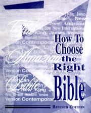 Cover of: How to Choose the Right Bible