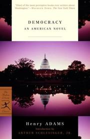 Cover of: Democracy: an American novel