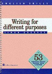 Cover of: English Skills: Writing for Different Purposes (English Skills)