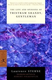 Cover of: The life and opinions of Tristram Shandy, gentleman by Laurence Sterne