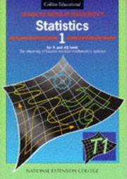 Cover of: Statistics (Advanced Modular Mathematics) by National Extension College., Graham Smithers, Stephen Webb