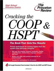 Cracking the COOP--HSPT by Jeff Rubenstein