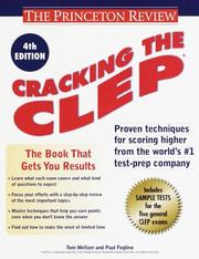 Cover of: Cracking the CLEP, 4th Edition (College Test Prep)