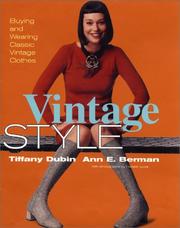 Cover of: Vintage Style | Tiffany Dubin
