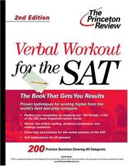Cover of: SAT verbal workout