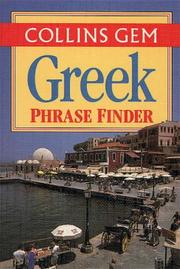 Cover of: Collins Gem Greek Phrase Finder: The Flexible Phrase Book (Gem)