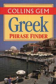 Collins gem Greek phrase finder by Harper Collins Publishers