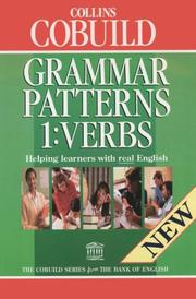 Cover of: Collins COBUILD Grammar Patterns (Collins Cobuild Grammar)
