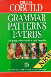 Cover of: Grammar Patterns 1: Verbs (COBUILD)