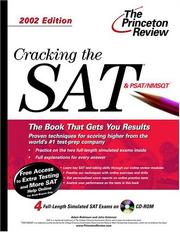 Cover of: Cracking the SAT with CD-ROM, 2002 Edition (Cracking the Sat With Sample Tests on DVD)