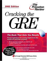 Cover of: Cracking the GRE, 2002 Edition (Cracking the Gre)