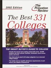 Cover of: The Best 331 Colleges, 2002 Edition (Best Colleges)