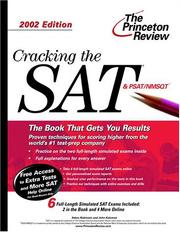 Cover of: Cracking the SAT, 2002 Edition (Cracking the Sat)