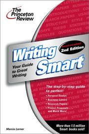 Cover of: Writing smart by Marcia Lerner