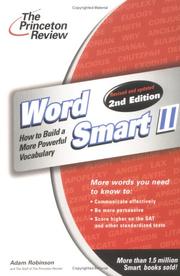 Cover of: Word Smart II, 2nd Edition (Smart Guides)