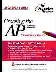 Cover of: Cracking the AP Chemistry