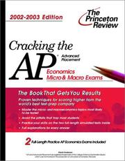 Cover of: Cracking the AP Economics (Micro & Macro)