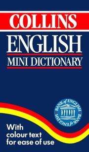 Cover of: Collins English Mini-dictionary by 