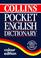 Cover of: Collins Pocket English Dictionary