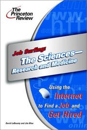 Cover of: Job Surfing: The Sciences - Research and Medicine: Using the Internet to Find a Job and Get Hired (Career Guides)