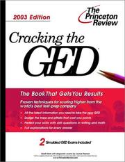 Cover of: Cracking the GED