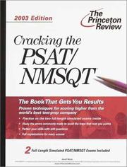 Cover of: Cracking the PSAT/NMSQT